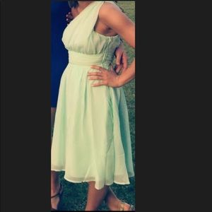 Mint bridesmaids dress